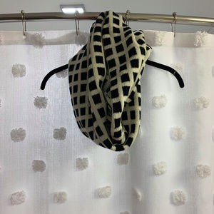 J. Crew Black and White Infinity Scarf